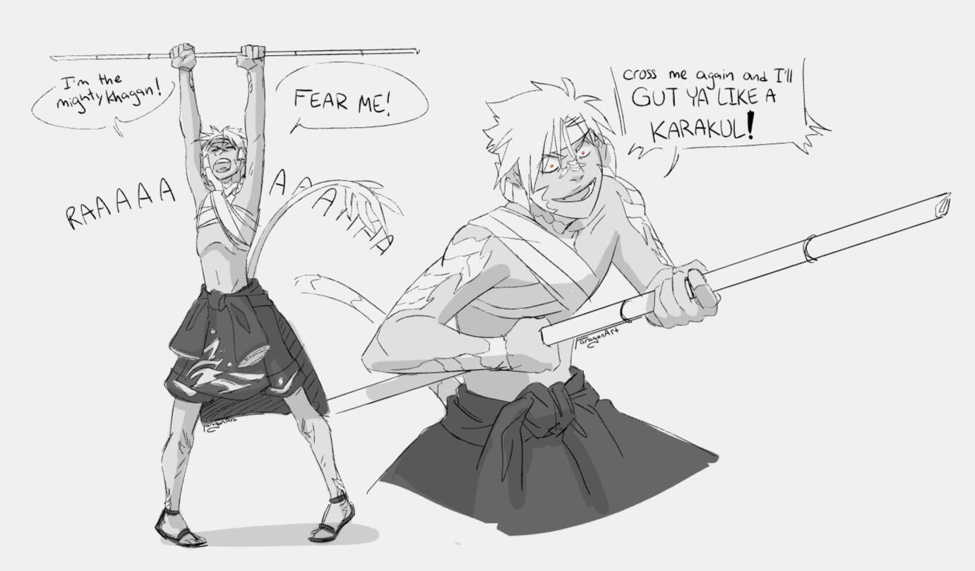 A little rambunctious boy...